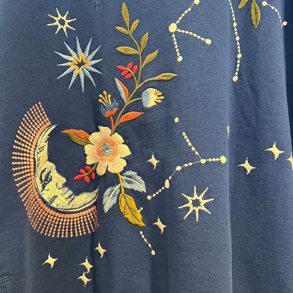 Johnny Was Celestin Side-Split Sweatshirt size XS - Picture 7 of 10